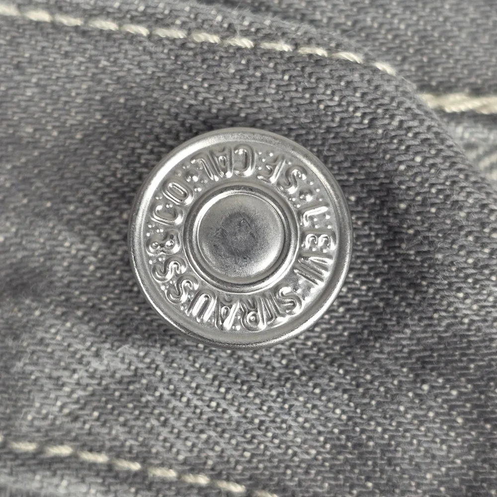 Levi's 501XX Mens Jeans‎ 35x32 (32x29 measured) Straight Leg Gray Wash Denim